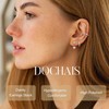 DOCHAIS 7 Pairs of Earrings 925 Silver Stud Women's 18