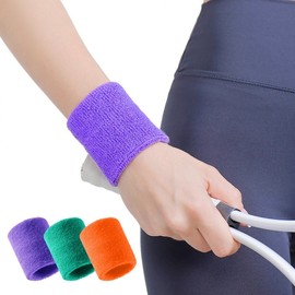 1PC Wrist Brace Sports Wristband - Sweat-Absorbing Wrist Support for Tennis, Running & Group Events Wristband 1PC - Purple 10ea