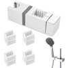 Shower Holder,Shower Head Holder,360° Angle Adjustable Square Shower Holder Bracket