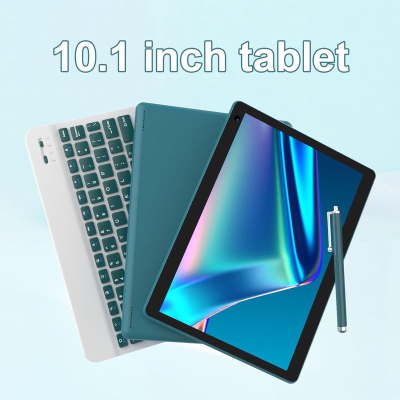Android 15 Tablet 10 inch, 2 in 1 Tablets with