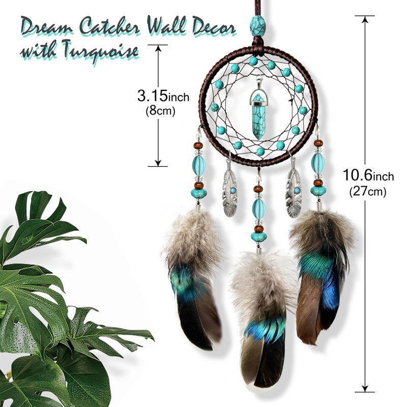 Dream Catcher for Car,Handmade Knitted Boho Car Mirror Hanging Accessories