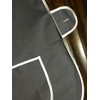 BILMASEE,s LADIES UNIVERSAL THICK COTTON BLEND TABARD APRON,BLACK, SIDE BUTTON,