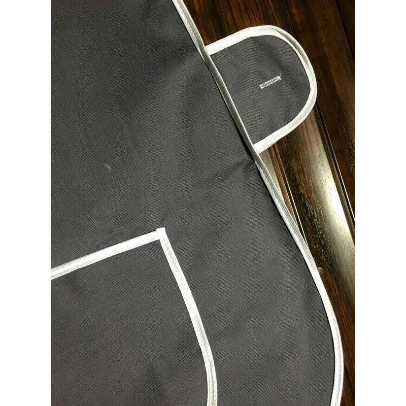 BILMASEE,s LADIES UNIVERSAL THICK COTTON BLEND TABARD APRON,BLACK, SIDE BUTTON,