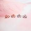 Bellitia Jewelry Infinity Stud Earrings for Women Girls Made of