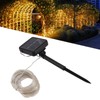Solar Rope Light 100 LED Waterproof Weather Resistant Decorative Solar