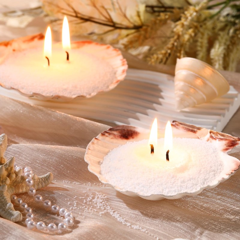 Feifeiya 2 Pack 6.6 lb Pearled Candle Sand DIY Candle