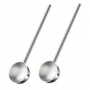 beiyaiey Small Soup Ladle Stainless Steel Metal Deep Spoon with