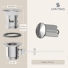 SANTRAS® Eccentric Drain Fitting Premium for Washbasin with Protection Against
