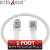 RetailAndBulk 1FT RJ11 Telephone Cord – Pro Grade 4-Wire Landline