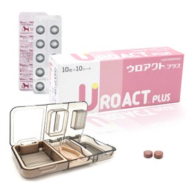Laki Pill Crusher Included by Veterinarians, Uroact Plus, For Dogs and Cats, Cystitis, Strobite Stone Care, Supplement, Reduces Urination, Hematuria, Pain, Frequent Urination, Hematuria, Pain,