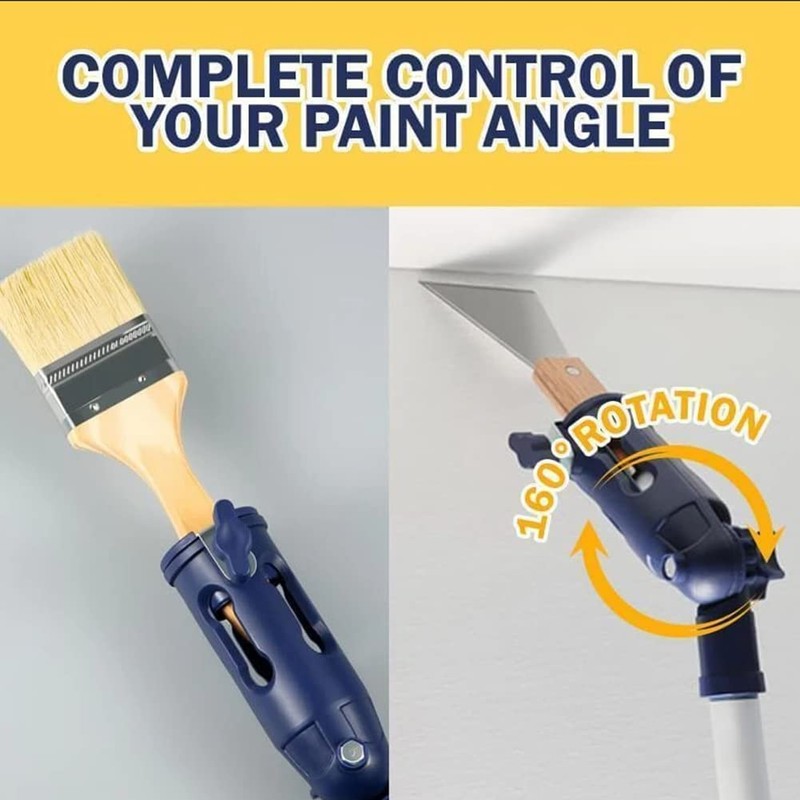RANJOVER Flexible Paint Brush Extender Multi-Angle Portable Paint Roller Extension