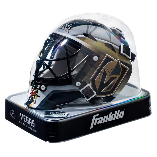 Franklin Sports NHL Team Logo Mini Hockey Goalie Mask with Case - Collectible Goalie Mask with Official NHL Logos and Colors