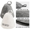 Sugeru Pack of 2 Felt Sauna Hat, Ideal Sauna Hat