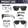 DUCO Polarized Sunglasses for Men and Women Matte Finish Blocking