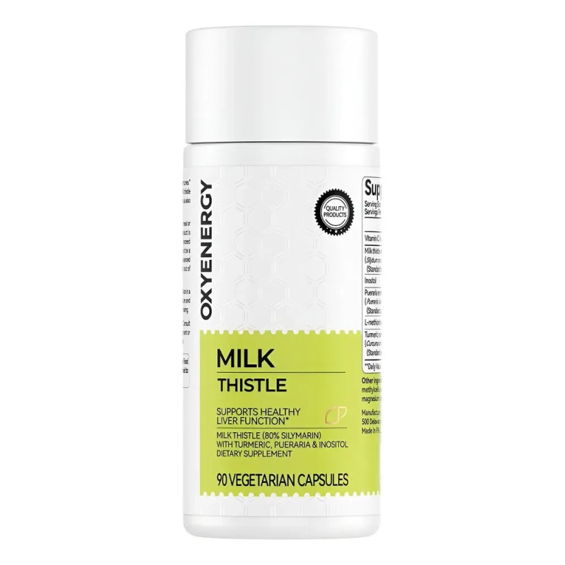 Oxyenergy Silymarin Milk Thistle. Con Vitaminas. Sin Sabor