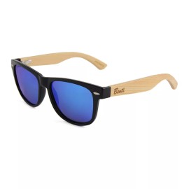 Benti Shades Bamboo Polarized Sunglasses for Men and Women- UV Protected- Blue- Benti Shades