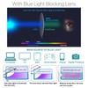 WF WFPOWER Blue Light Blocking Glasses Clip On, Rimless Computer