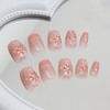 Gloss & Go 24 Reusable Artificial Fake Nail Set| Peach