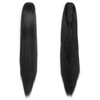 PARXITN Claw Jaw Clip-In Ponytail Hair Extensions, Synthetic Hairpiece, Black,