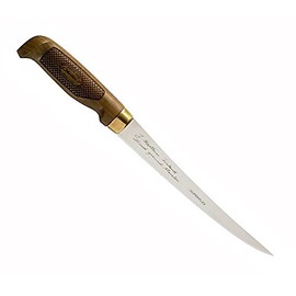 Marttiini 620016 Finnish Birch Wood Fixed Fillet Fishing Knife 6" Satin Fillet