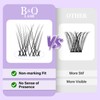 B&QLASH Lash Clusters- Invisible Band Eyelash Clusters 8- 16Mix C