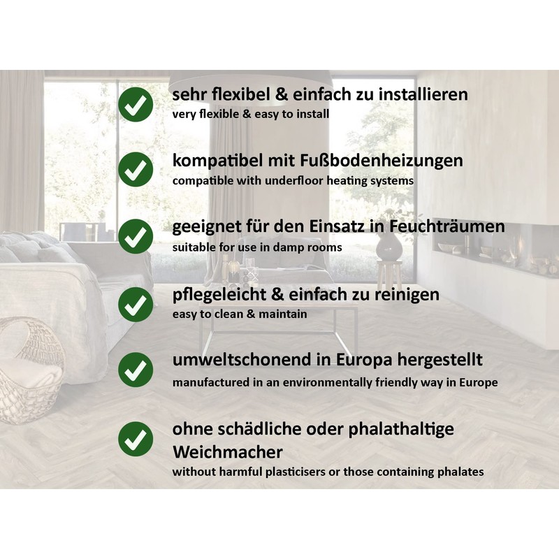 PVC Flooring with Lettering, White (€9.95/m^2)