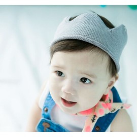 Voocye (5 Colors to Choose Cute Crown for Babies) Baby Knit Crown Crown for Commemorative Photo Shooting Birthday Birthday Ceremony Wedding Shrine Visit Discharge Wedding Baby, yellow