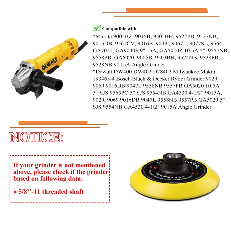 5 Inch Hook and Loop Backing Pad 5 Inch Backing