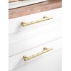 SORWDUERM Pack of 2 Cabinet Handles, Gold Handles, Furniture Handles,