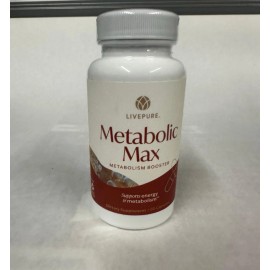 Livepure Metabolic Max Booster 60ct Bottle attack body fat, build muscle 02/27