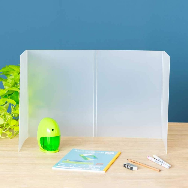 Nakabayashi PTS-OT1034MW Folding Mobile Partition, Milky White (Graved)