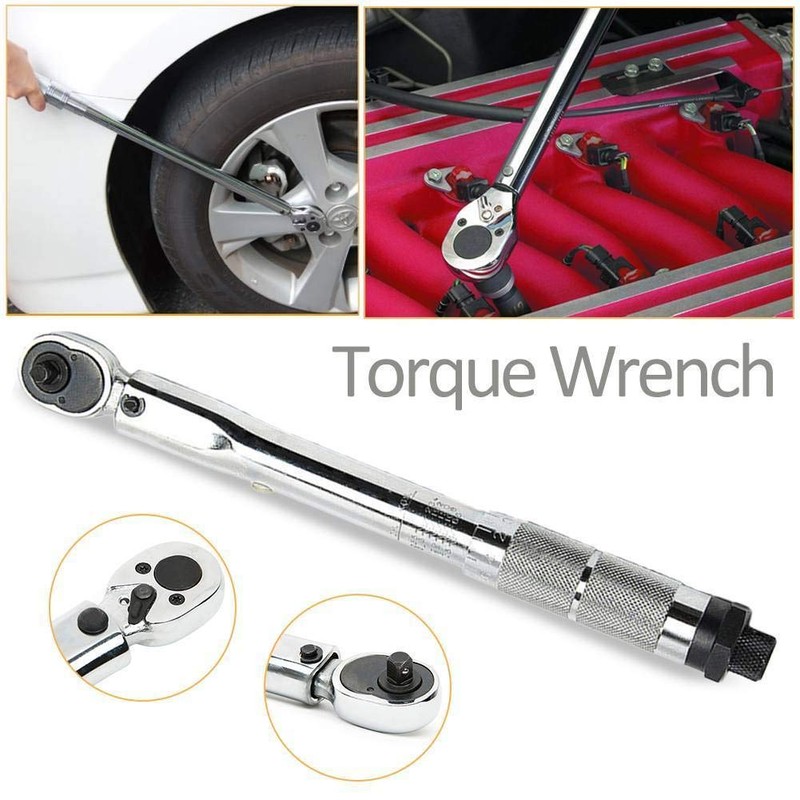 BOWONG Adjustable Torque Wrench 5-25Nm 1/4" Square Drive Click Hand