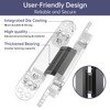 4-Pack 7 inch Hidden Hinges for Doors Invisible Hinges Concealed