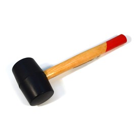 Rubber Hammer Wooden Handle Rubber Hammer Soft Hammer Tile Hammer 16 oz 450 g BOLTER
