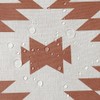 Jimuzi Southwest Linen Shower Curtain Aztec Geometric Stripes Fabric Shower