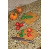 Lipper International Bamboo Wood Thin Kitchen Cutting Boards with Oval