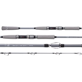 Raptor Saltwater Fishing Rod 6 Foot Spinning Casting 2 Pieces Offshore Boat Pole 27T High Carbon Fiber Baitcaster Lightweight Stainless Steel Guides Bass Trout Catfish Boat Fishing Rod(Casting)