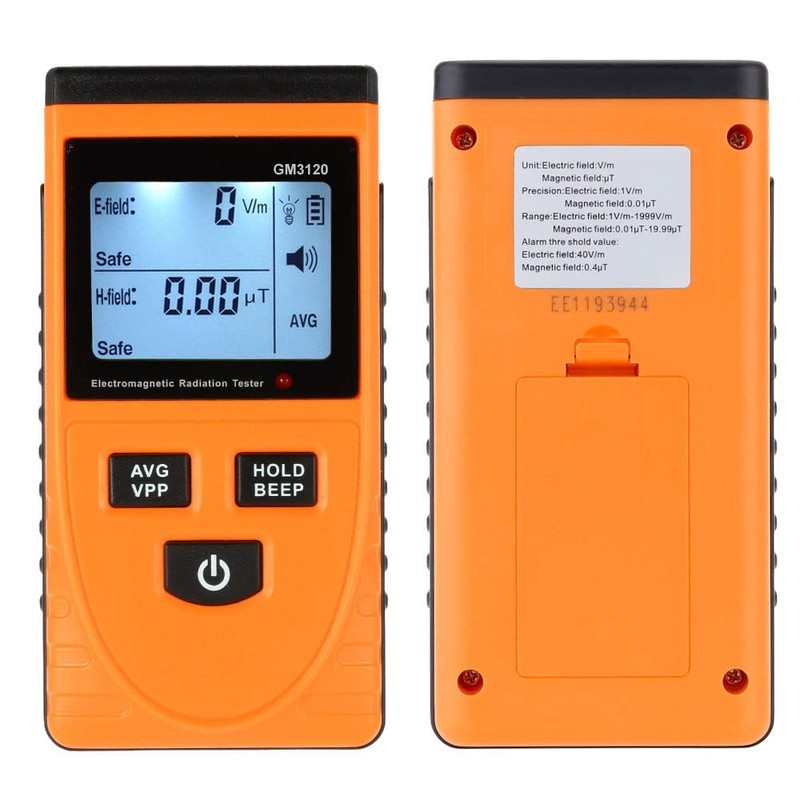 BOWONG DigitalLCD Electromagnetic Radiation Detector Dosimeter Tester EMF Meter Counter