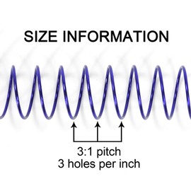 RAYSON Wire Spiral Binding Coils, 40 Sheets Binding Capacity, 7.9 mm, Multi-Coloured, Pack of 100