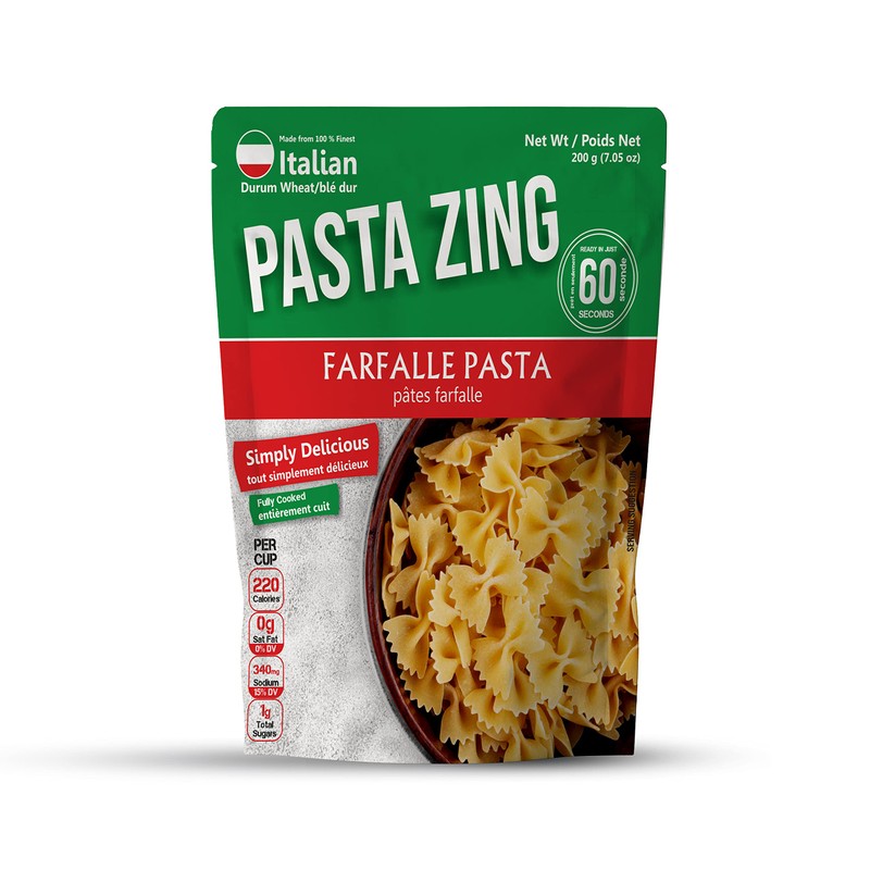 Pasta Zing Farfalle Pasta | Ready To Eat Plain Pasta