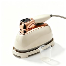 Garment Steamer for Clothes 1400W Portable Travel Steamer 180°Rotating Handle lancha a Vapor Para Ropa with LCD Display Handheld Wrinkle Remover, 260mL Water Tank, 8 Steam Models, Beige
