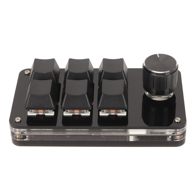 6 Key Mini Keypad with Knob RGB Light Blue Switch