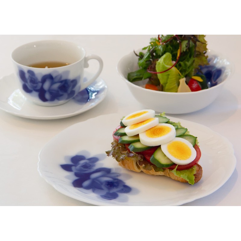 Okura Toen Blue Rose Janet 45F/8110 Porridge Ball 5.9 inches