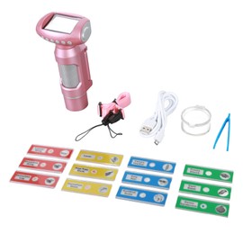 Kids Microscope Kit 1080P Portable Handheld Electronic Digital Microscope with 2 Inch Screen for Outdoor Pink