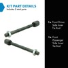 TRQ Front Inner Tie Rod Set Compatible with 1995-2000 Lexus