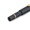 Kaweco PISTON SPORT AL Black/Gold Solo I Classic Aluminium Fountain