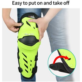 Riding Tribe Motorcycle Knee Pads 4Pcs Adults Alloy Steel Motorcycle ATV Motocross Elbow Knee Shin Guards Protector Motocross Racing Knee