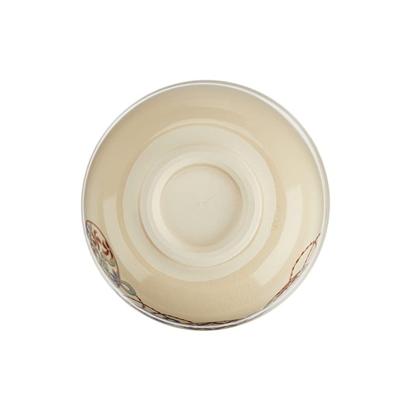 Hideka Miyachi Eikou Matcha Bowl, White, Size: Diameter 4.9 x