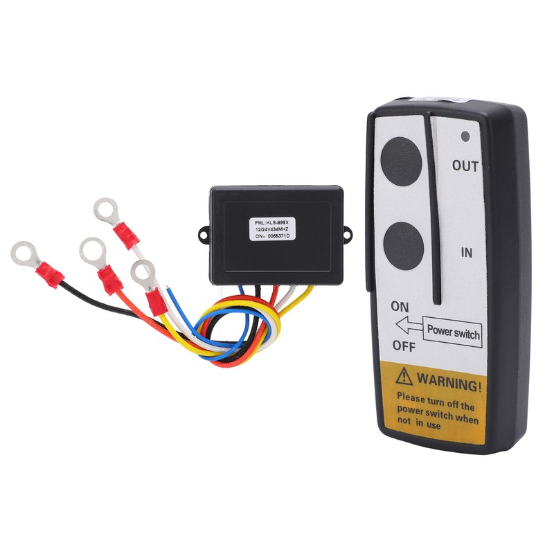Wireless Winch Remote Control Kit with Receiver 12V 24V 75ft