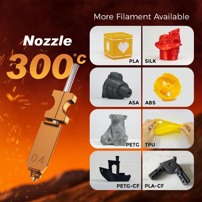 Flashforge Nozzle Assembly for AD5X 3D Printer, 0.25mm